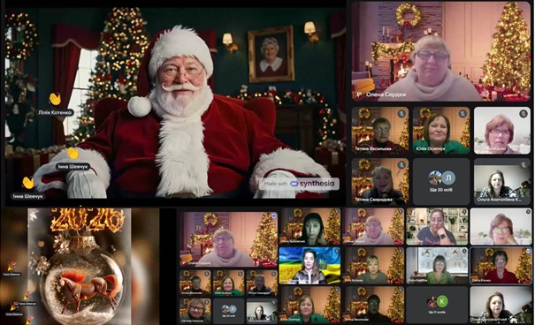 Калейдоскоп різдвяних символів і новорічних прикрас в Освітньому хабі «Донеччина»